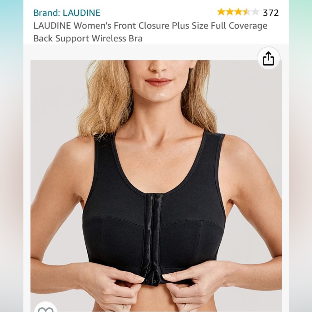 Front Closure Plus Size Full Support Bra